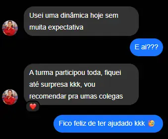 Avaliação de aluna 4